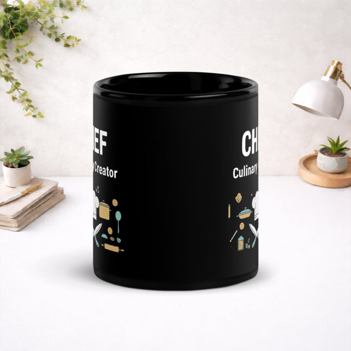 Chef - Black Glossy Mug
