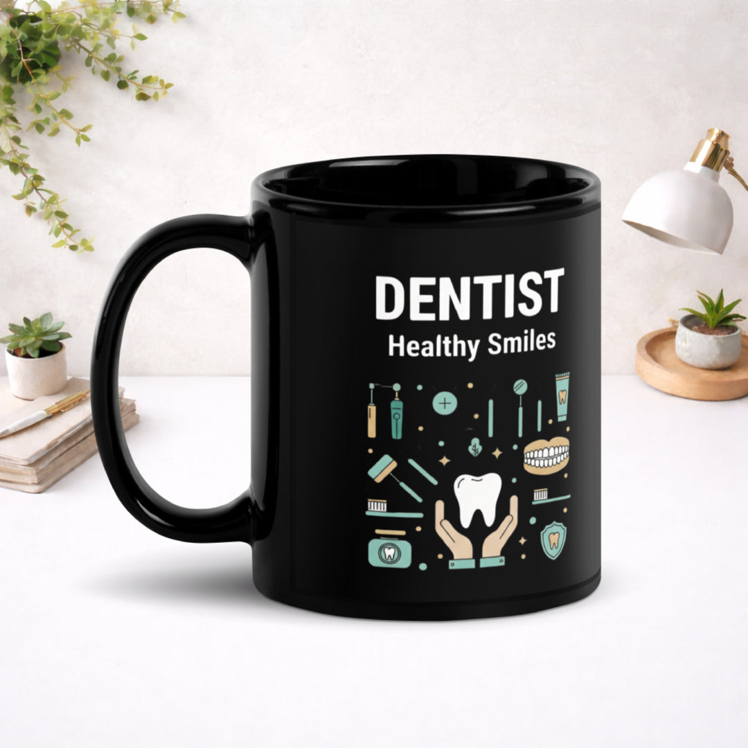 Dentist - Black Glossy Mug