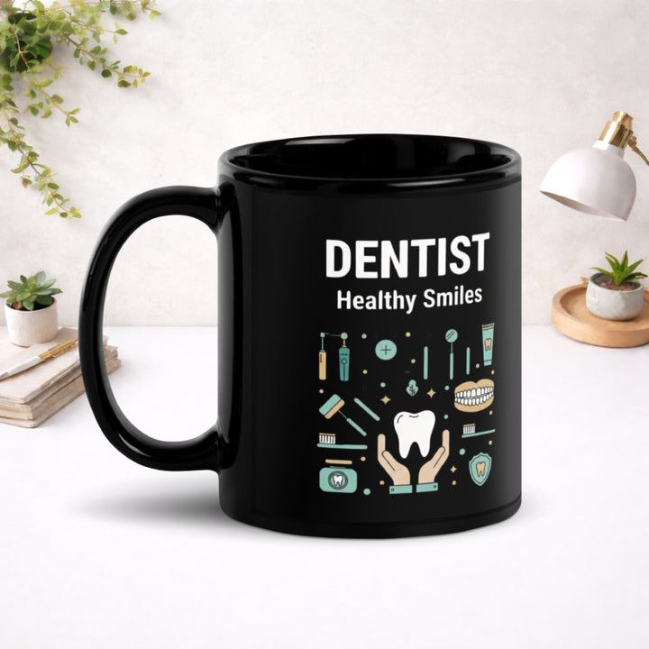 Dentist - Black Glossy Mug
