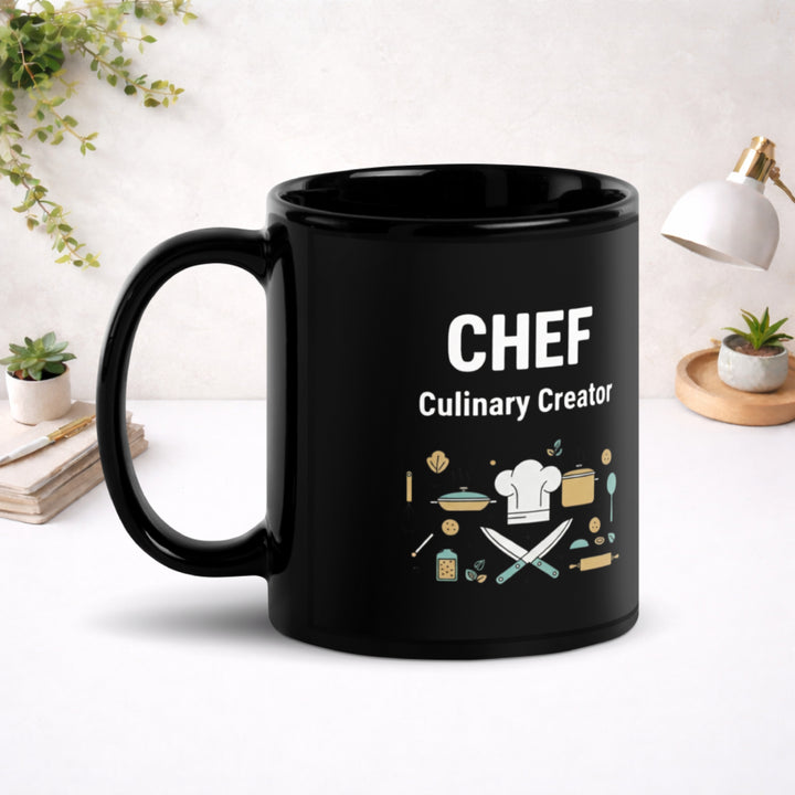 Chef - Black Glossy Mug