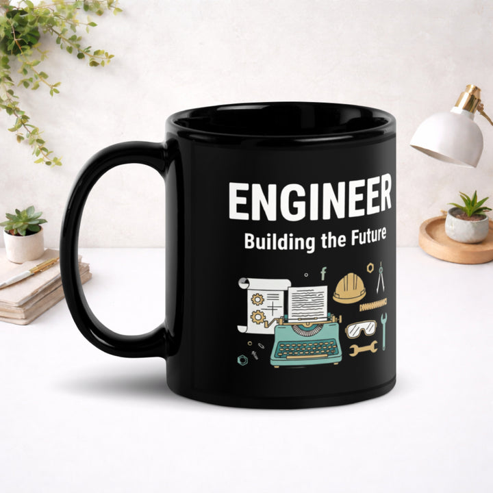 Engineer - Black Glossy Mug
