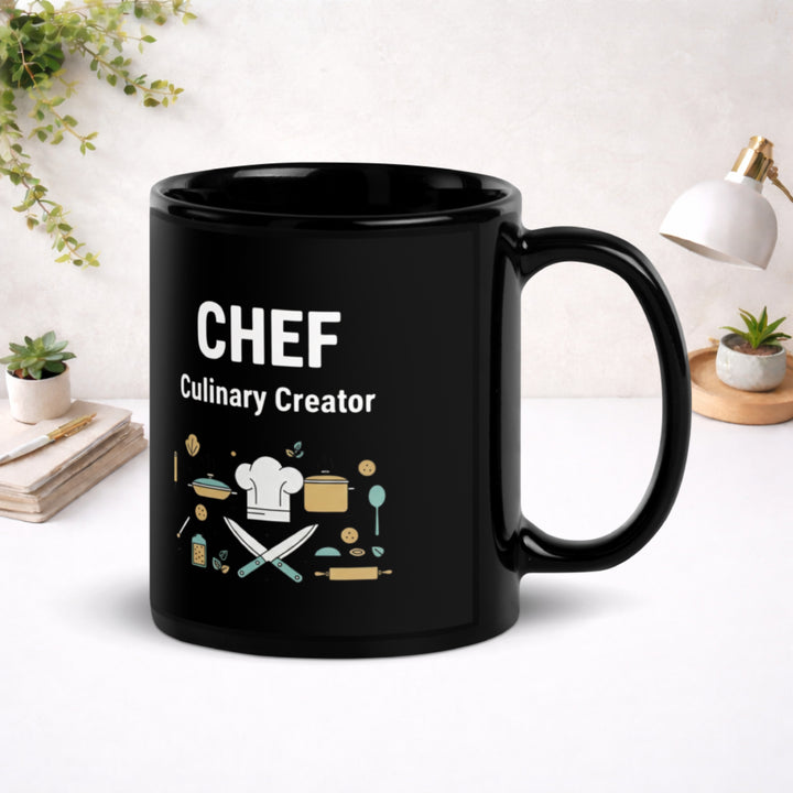 Chef - Black Glossy Mug