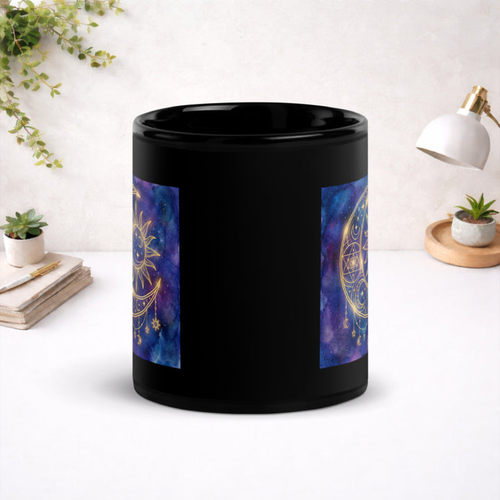 Celestial Union - Black Glossy Mug