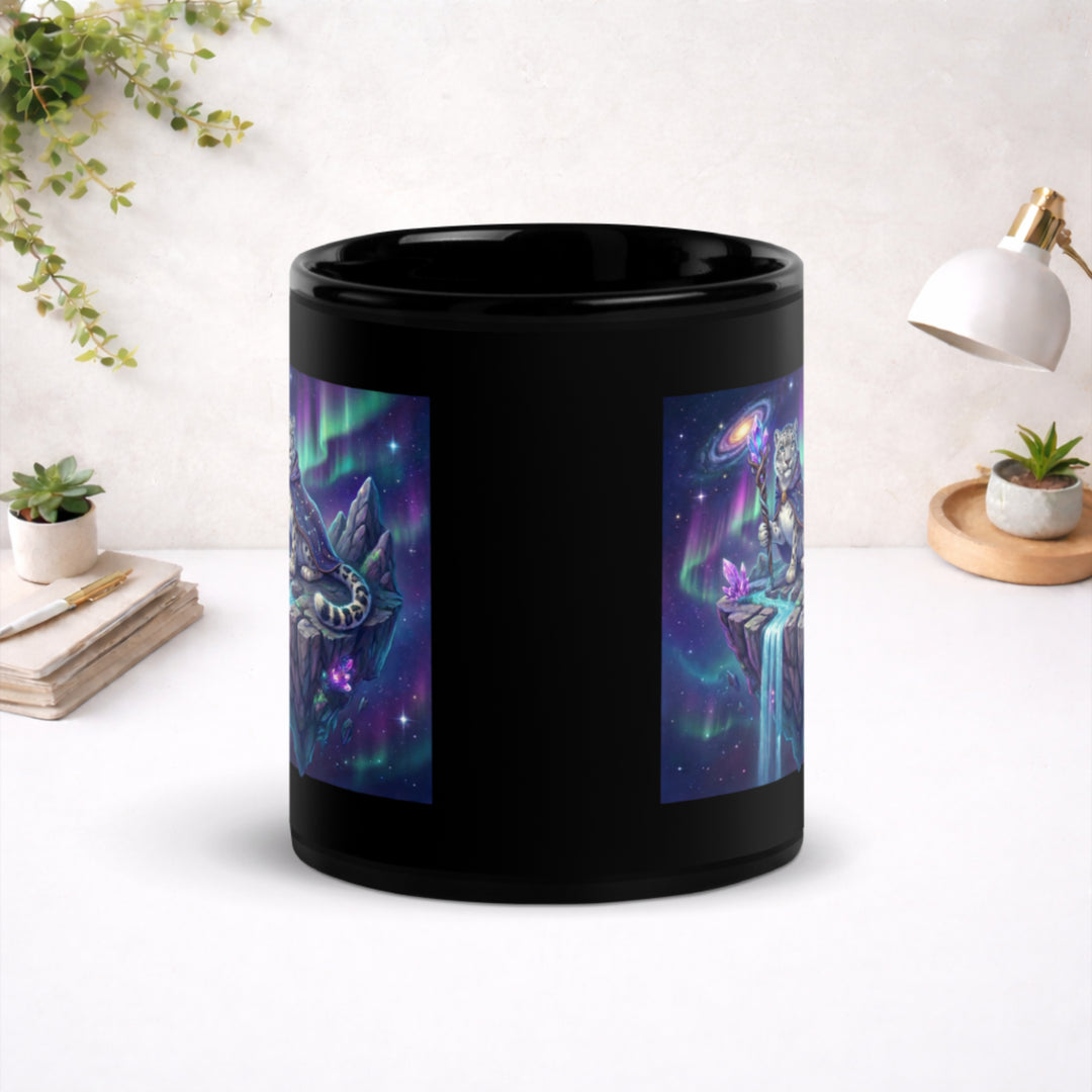 Crystal Mage of the High Skies - Black Glossy Mug