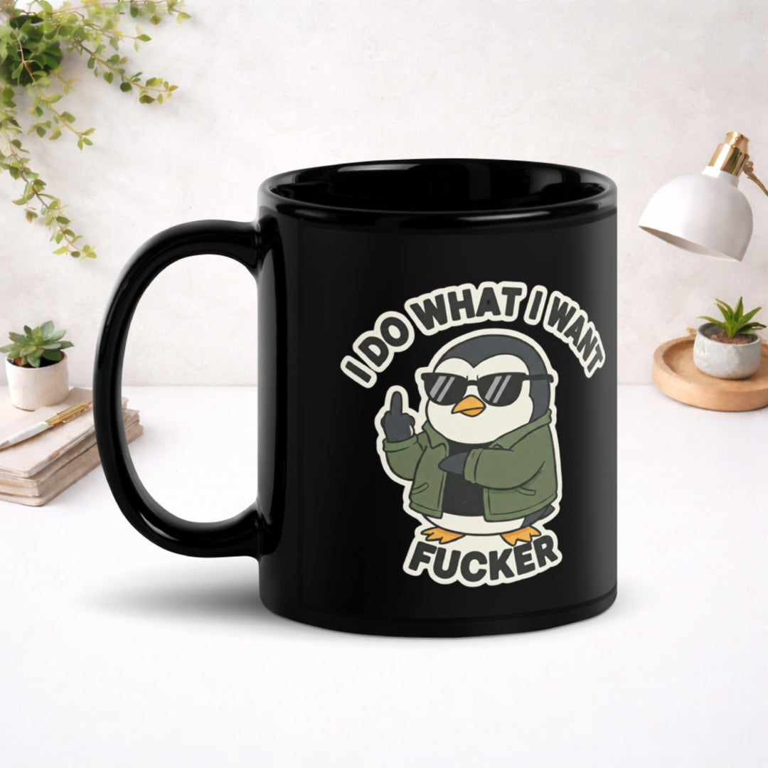 Arctic Don’t-Care - Black Glossy Mug