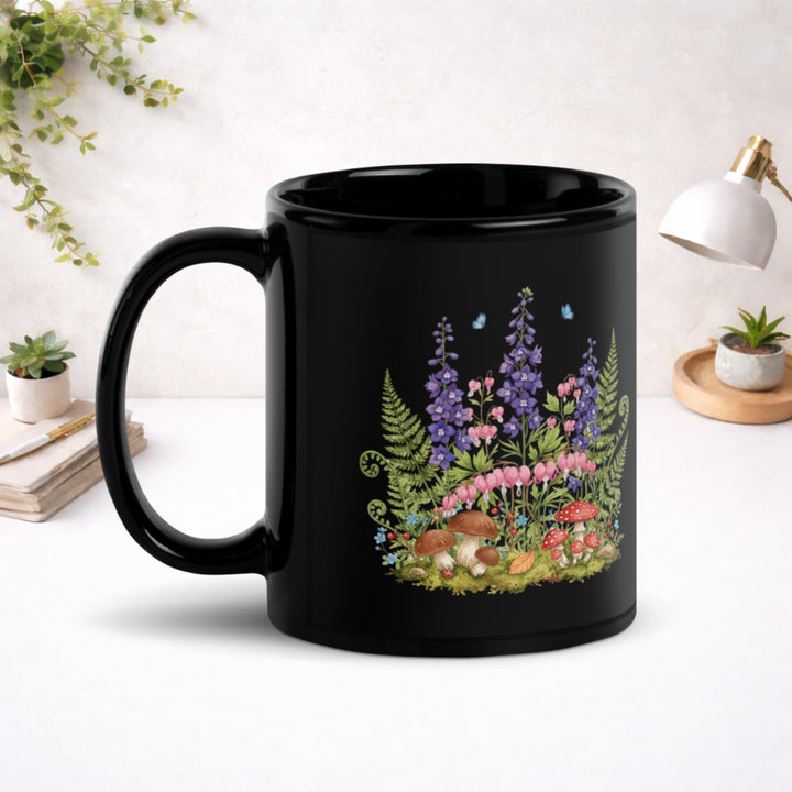 A Garden That Breathes - Black Glossy Mug