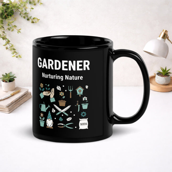 Gardener - Black Glossy Mug