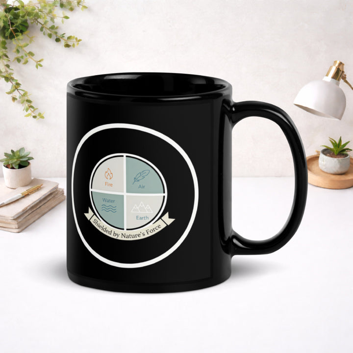 Circle of the Four - Black Glossy Mug