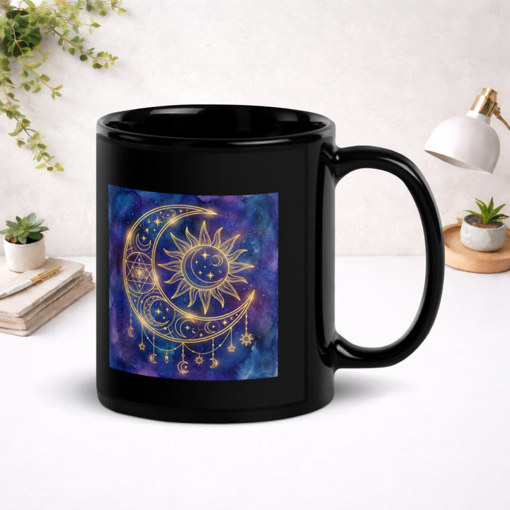 Celestial Union - Black Glossy Mug