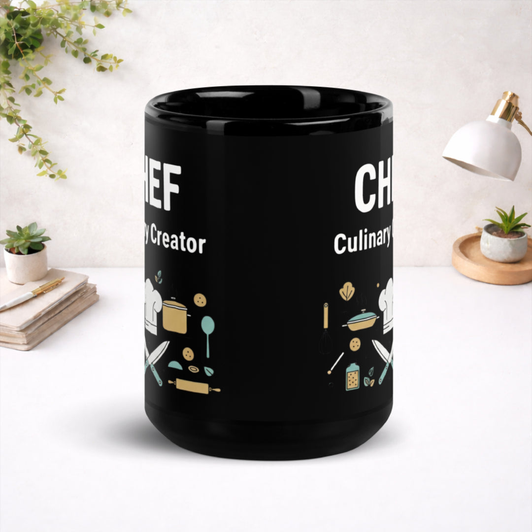 Chef - Black Glossy Mug