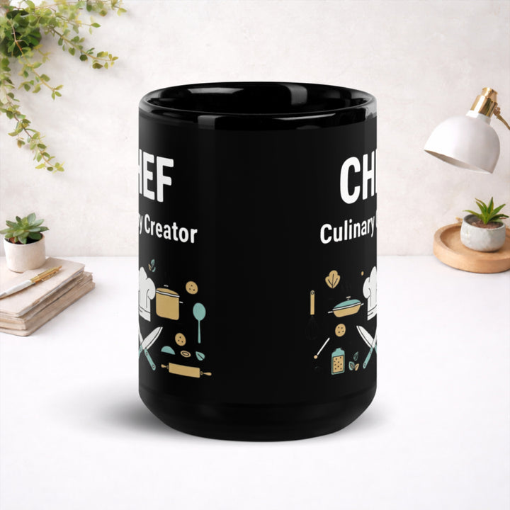 Chef - Black Glossy Mug