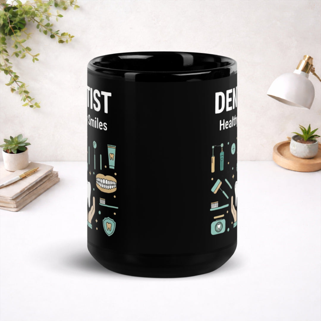 Dentist - Black Glossy Mug