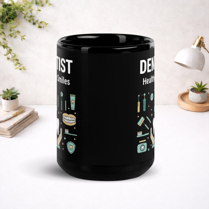Dentist - Black Glossy Mug