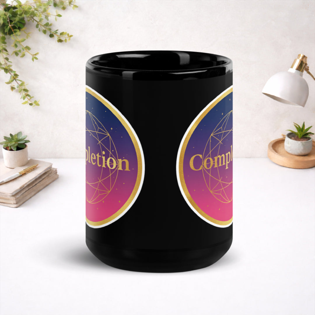 Circle Complete - Black Glossy Mug