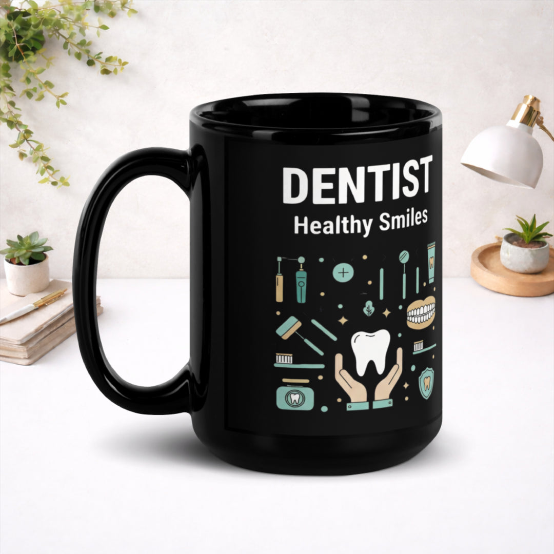 Dentist - Black Glossy Mug