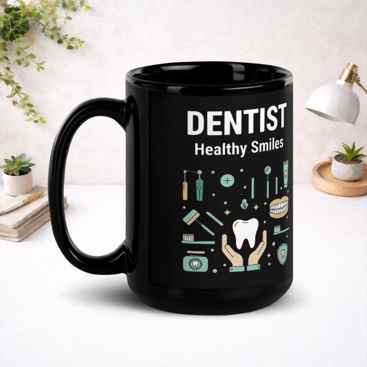 Dentist - Black Glossy Mug