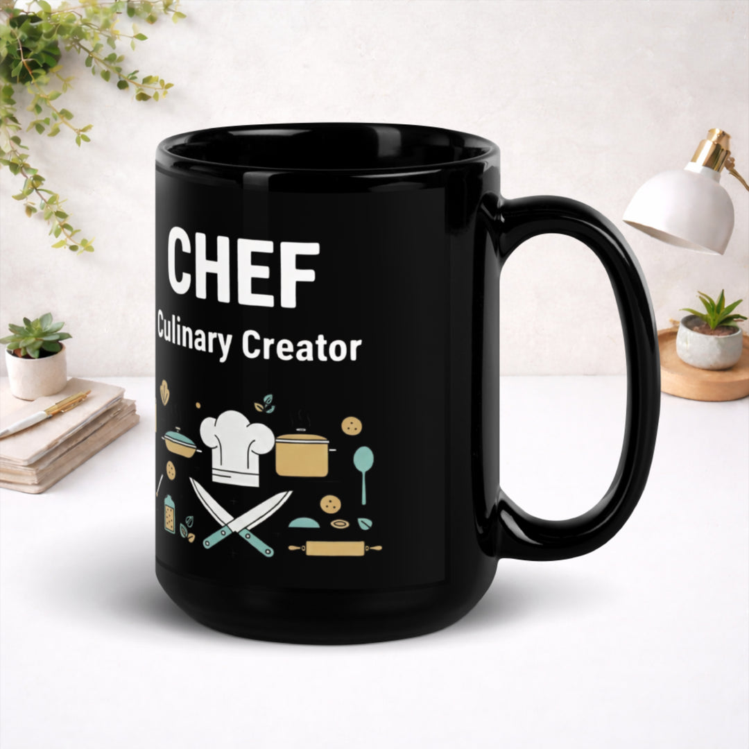 Chef - Black Glossy Mug