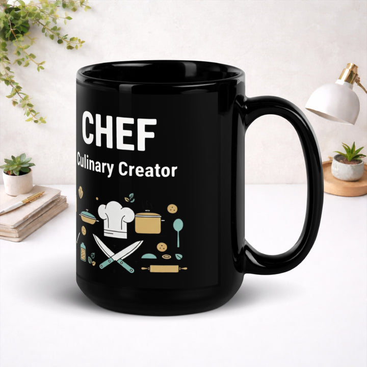 Chef - Black Glossy Mug