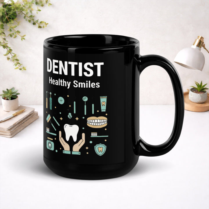 Dentist - Black Glossy Mug