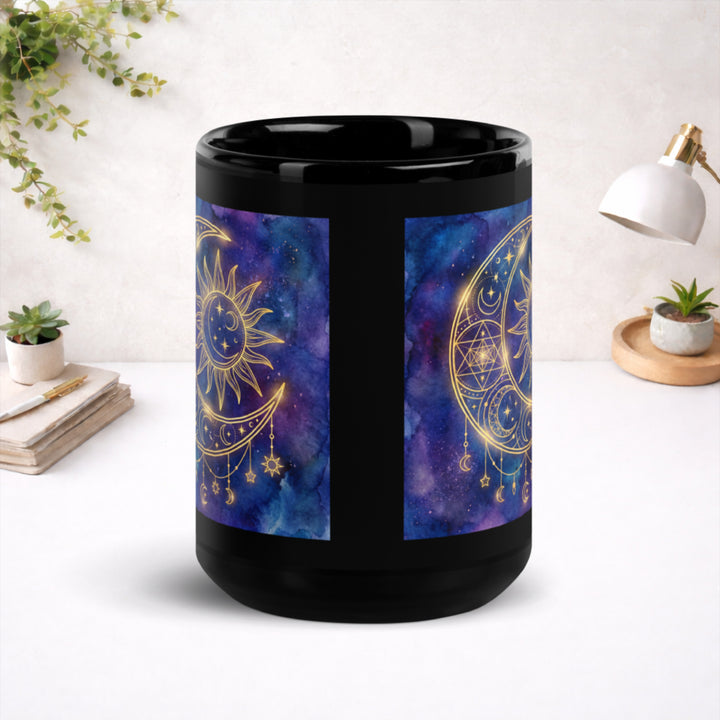 Celestial Union - Black Glossy Mug