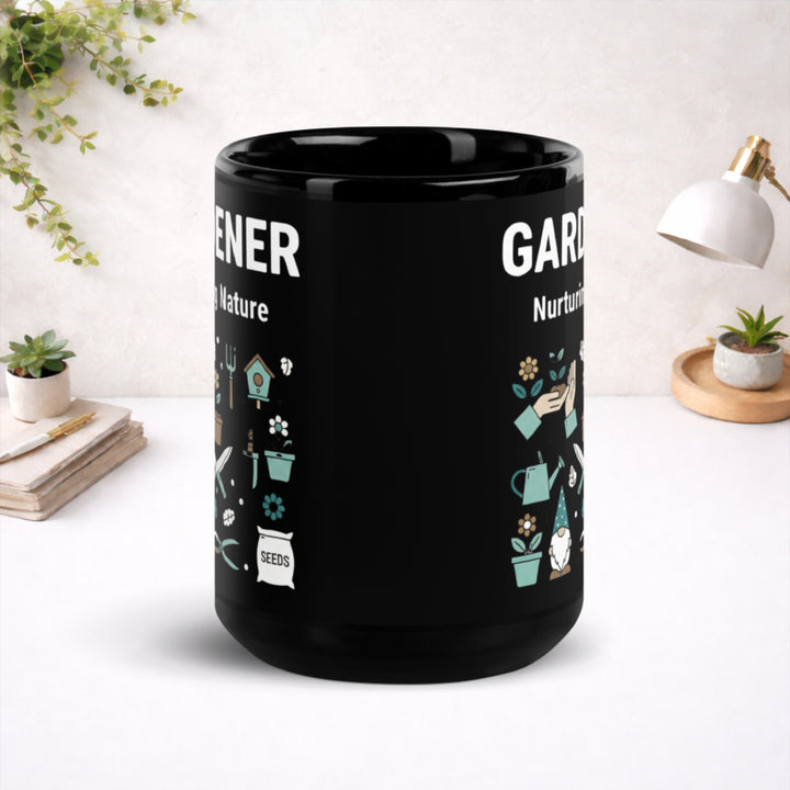 Gardener - Black Glossy Mug
