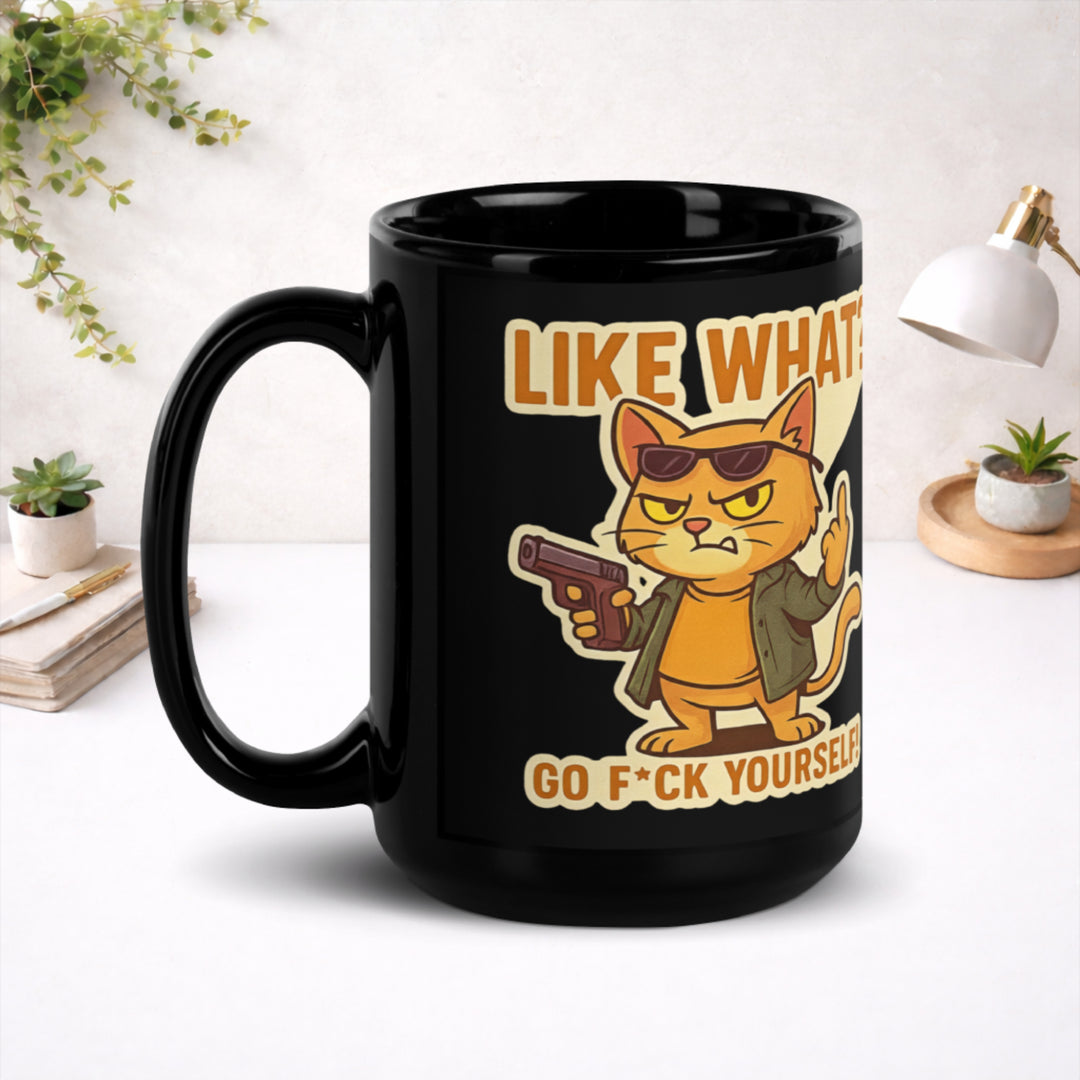 Attitude Fully Charged - Black Glossy Mug