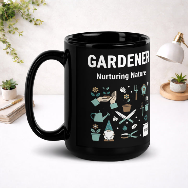 Gardener - Black Glossy Mug