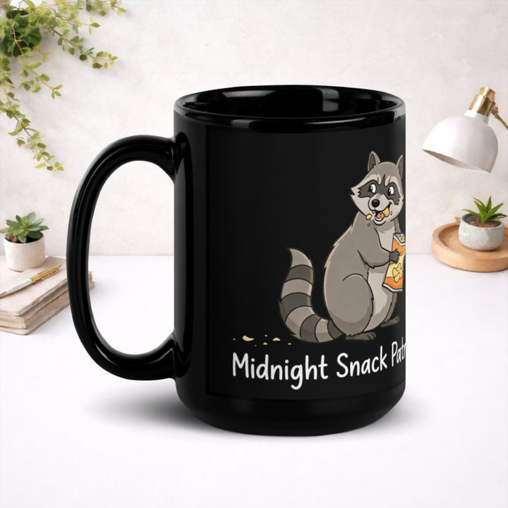 Certified Night Snacker - Black Glossy Mug