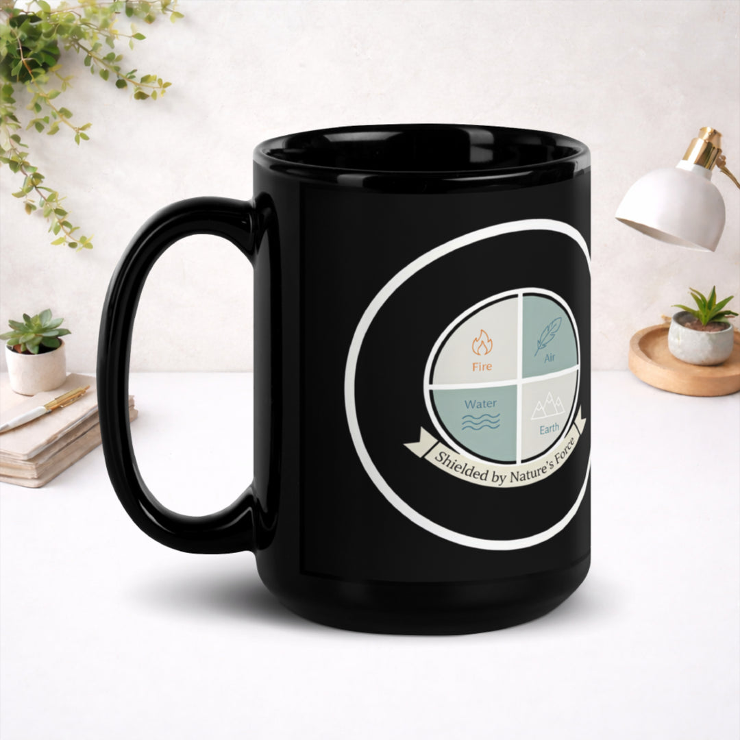 Circle of the Four - Black Glossy Mug