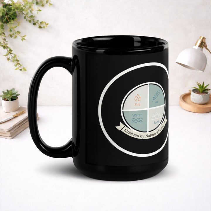 Circle of the Four - Black Glossy Mug