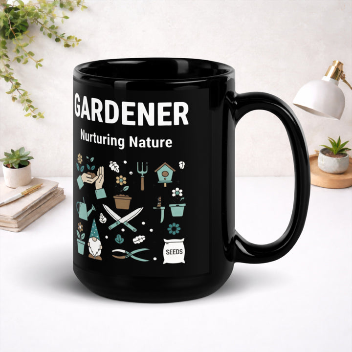 Gardener - Black Glossy Mug