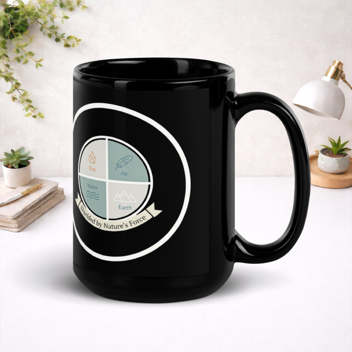 Circle of the Four - Black Glossy Mug