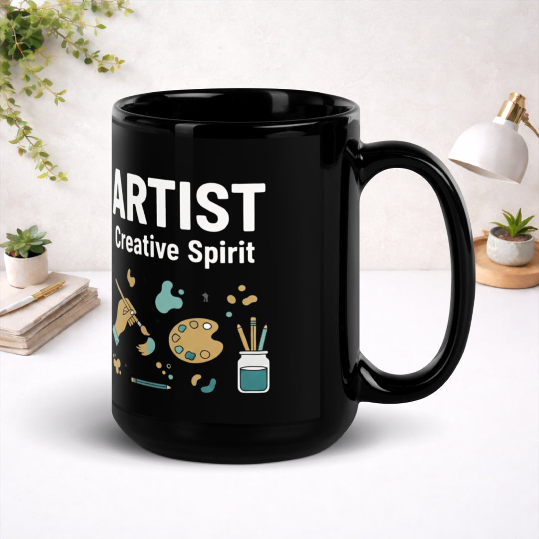 Artist - Black Glossy Mug