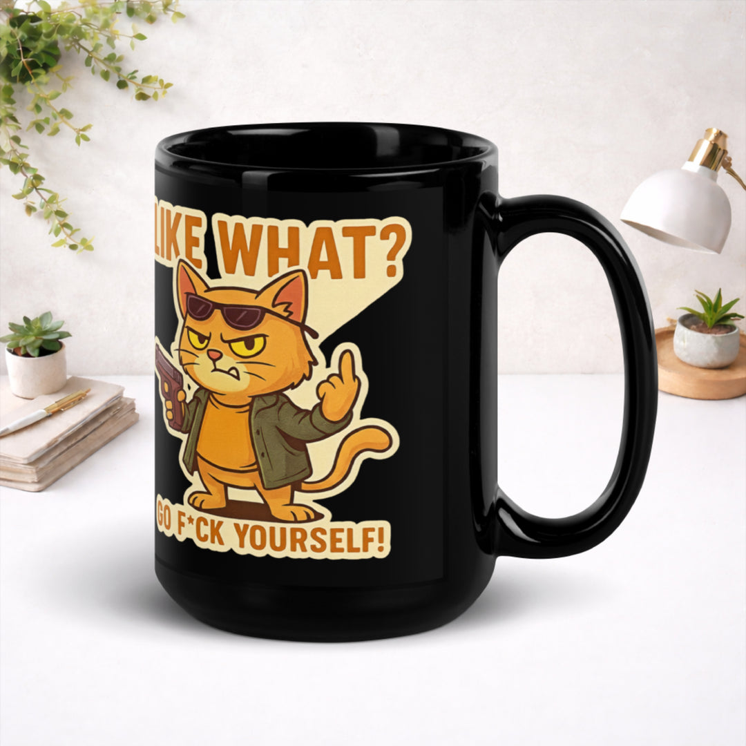 Attitude Fully Charged - Black Glossy Mug