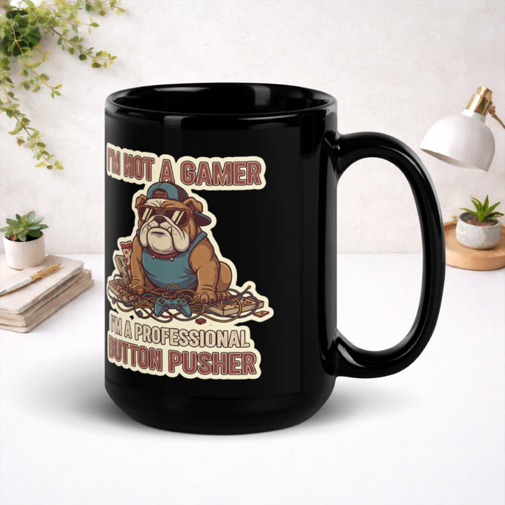 Certified Button Specialist - Black Glossy Mug