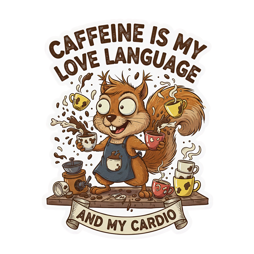 Coffee Chaos Energy - Black Glossy Mug