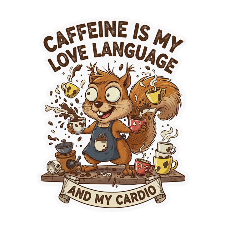 Coffee Chaos Energy - Black Glossy Mug