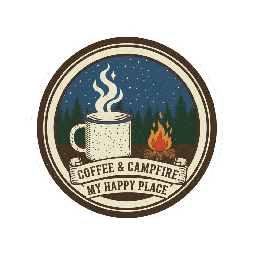 Nature Called. I Brought Coffee. - Black Glossy Mug