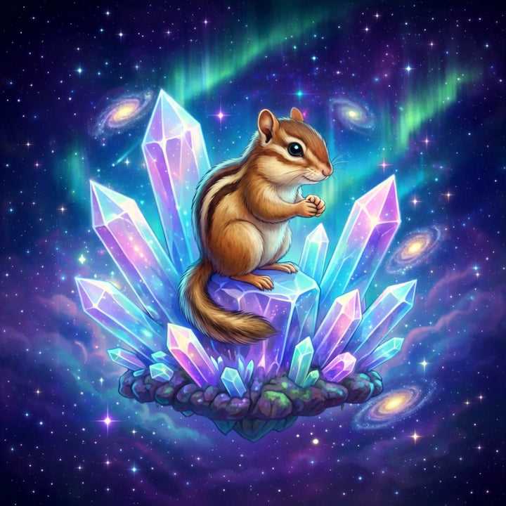 Crystal Grove Chipmunk - Black Glossy Mug